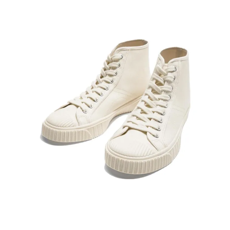 ZARA High-Top Skateboard Shoes Men's White-1