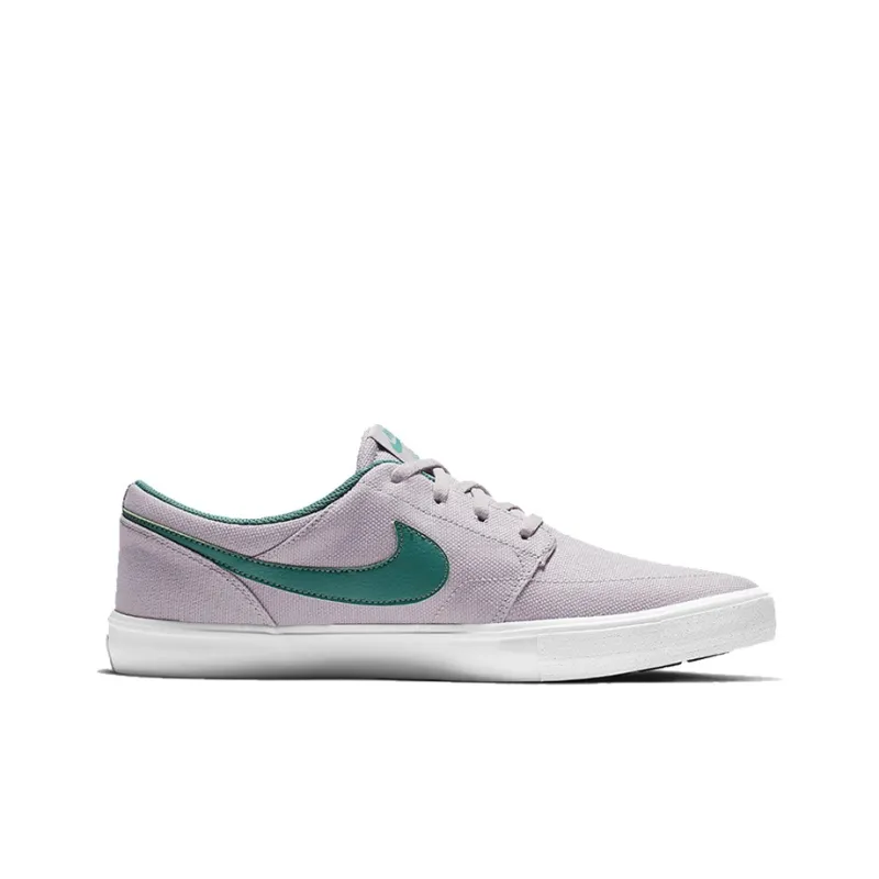 Nike SB Portmore II Solar CNVS Low-Top Skateboard Shoes Unisex Gray-1