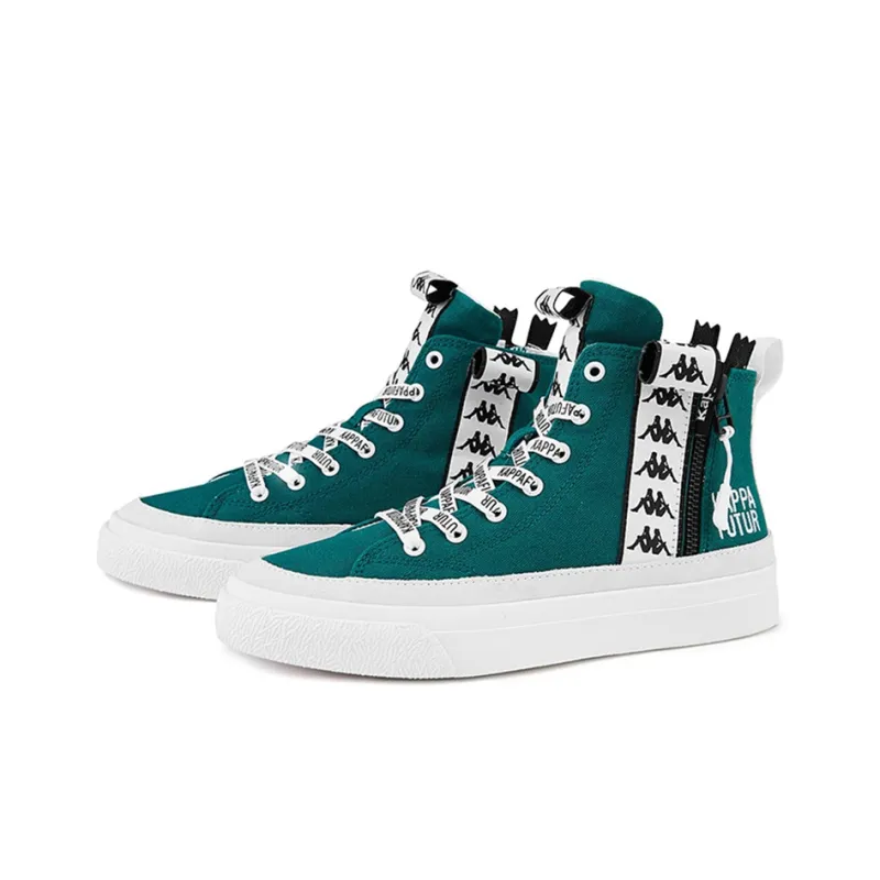 Kappa BANDA Non-slip Lightweight High-Top Skateboard Shoes Unisex Green-2