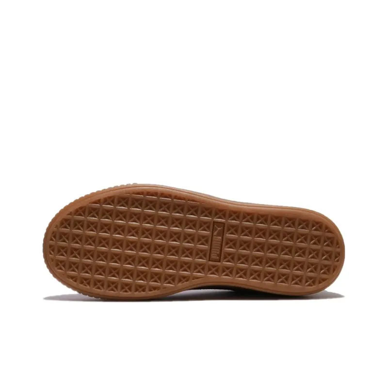 PUMA Suede Platform Animal Low Top Black Women's-4