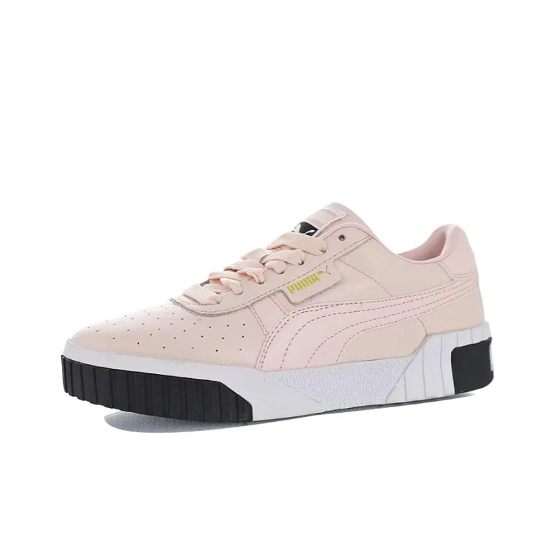 PUMA Cali Anti-Slip And Wear-Resistant Breathable Low-Top Skateboard Shoes Women's Pink Black-1