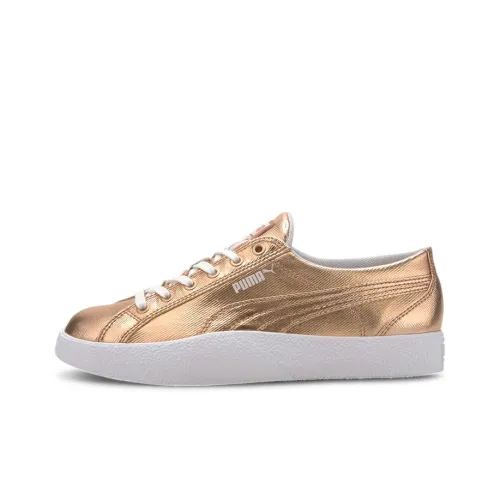 PUMA Love Skateboard Shoes Women's Low-Top Rose Gold