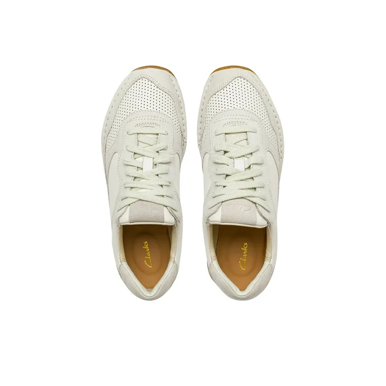 Clarks Art Movement Series Low Top Casual Shoes Women's White-2