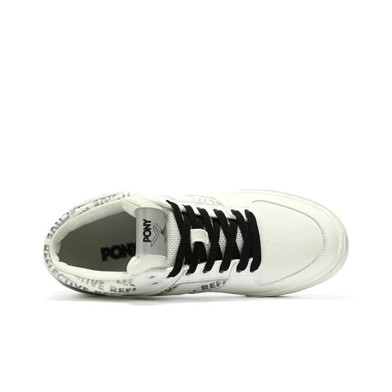 PONY Low Top Skateboard Shoes Women's White-3