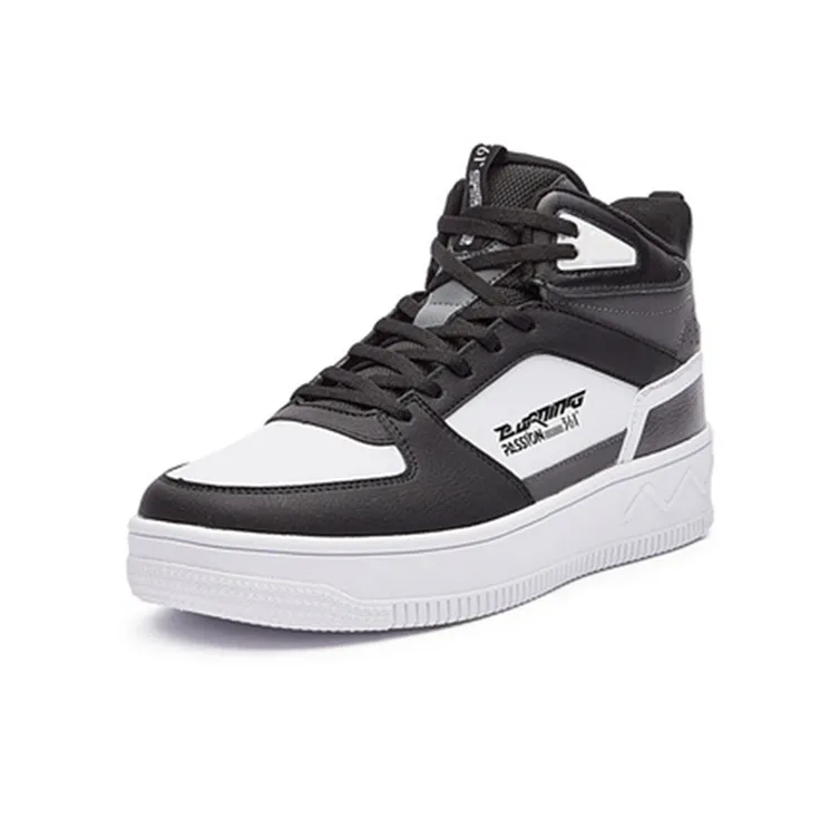 361° Burning Tide 1 Mid Top Skateboard Shoes Men's White Black-1