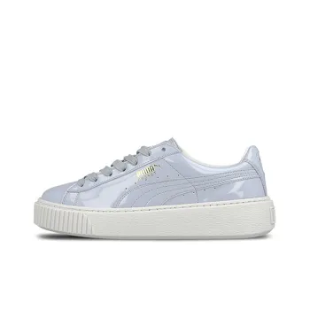 PUMA Basket Platform Patent Halogen Blue Women's