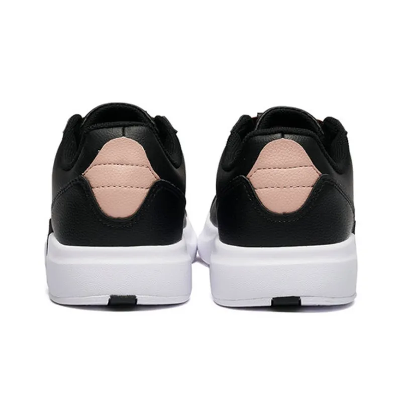 XTEP Π Collection Lightweight Anti Slip Low Top Skateboard Shoes Women's Black Pinkish-3