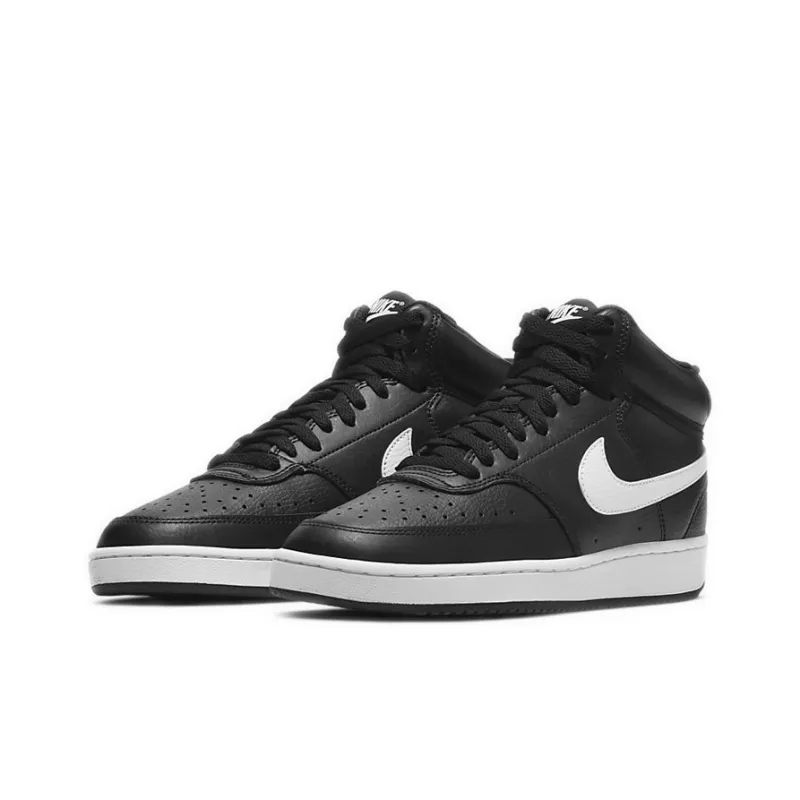 Nike Court Vision Mid Black White Women's-2