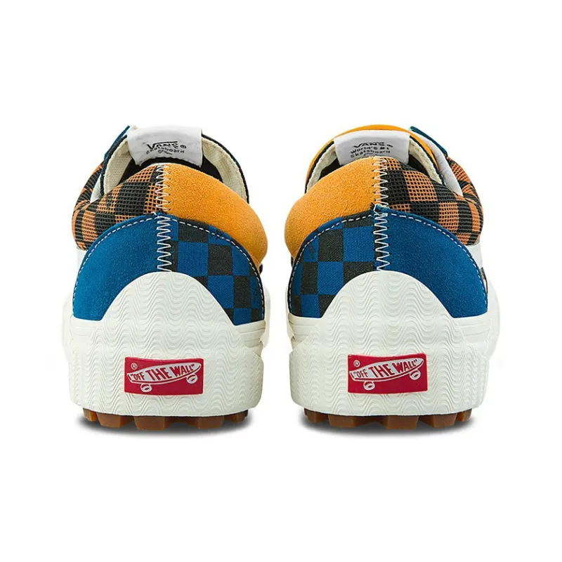 Cap Mash Vans Low Lx '2 Tone Checkerboard Mykonos Blue Apricot'-4