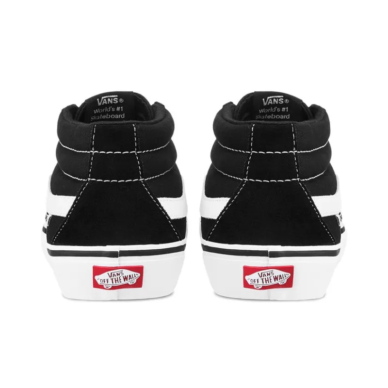 Sk8 Vans Mid Pro 'Black White'-4