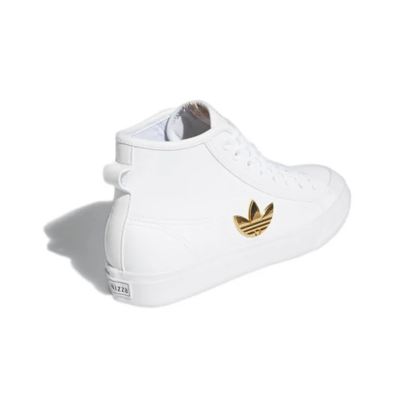 Adidas Nizza Trefoil Hi Cloud White Gold Metallic Women's-3