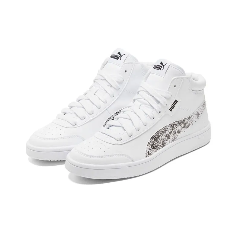 PUMA Court Legend Mid Casual Shoes White Women's-3