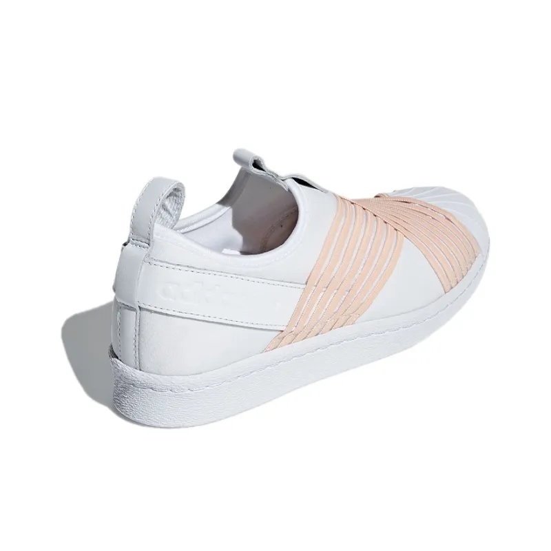 Adidas Superstar Slip On White Orange Women's-3
