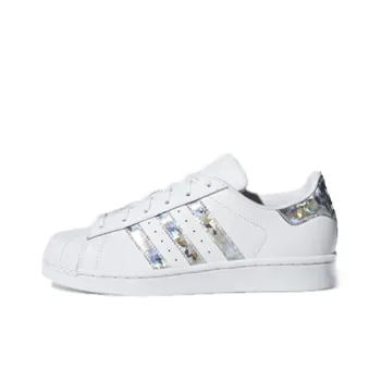Adidas Originals Superstar White Holographic Stripes Youth Women's