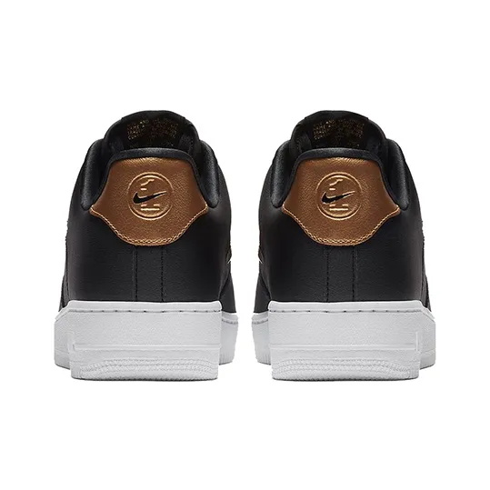 Nike Air Force 1 Low Jewel Black Metallic Gold-3