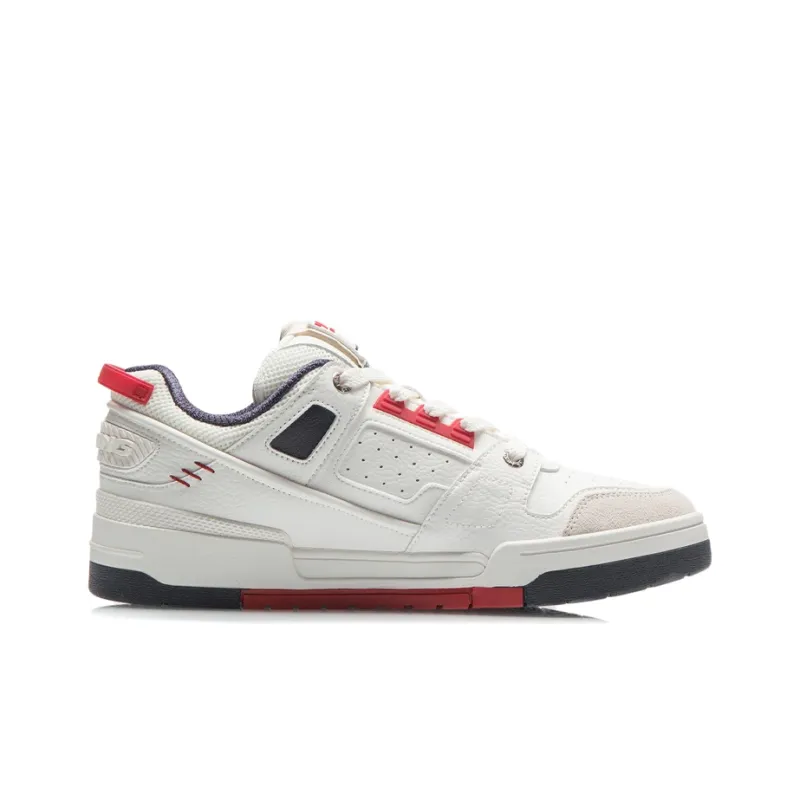 LiNing Journey Non slip Lightweight Low Top Skateboard Shoes Men's Mist White-1