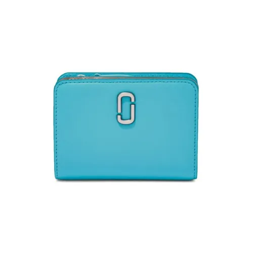 MARC JACOBS Leather Wallet Small Size Women's Blue