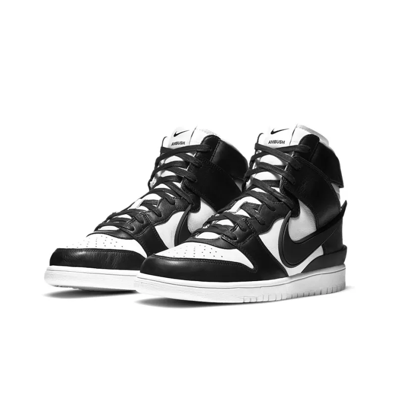 Nike Dunk High Ambush Black White-2