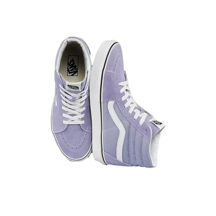 Vans Unisex SK8 Hi High Top Sneakers Purple Light Purple-3