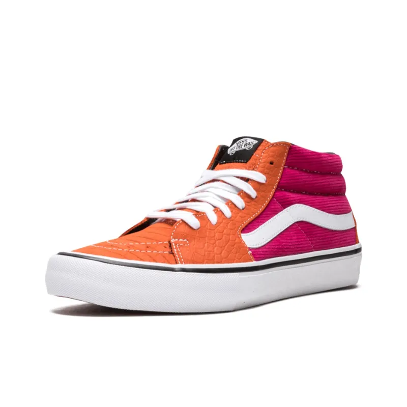 Vans Supreme X Sk8 Mid Pro 'Corduroy Croc'-2