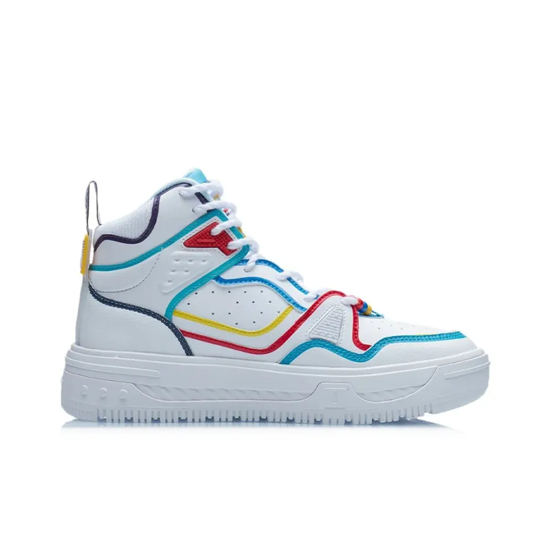 LiNing The Domain Line Execute High Top Skateboard Shoes Women's White-1