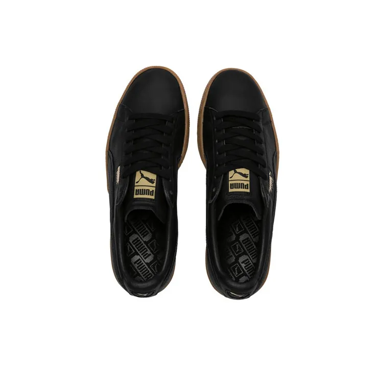 PUMA Basket Classic Gum Deluxe Sneakers Black/Brown-2