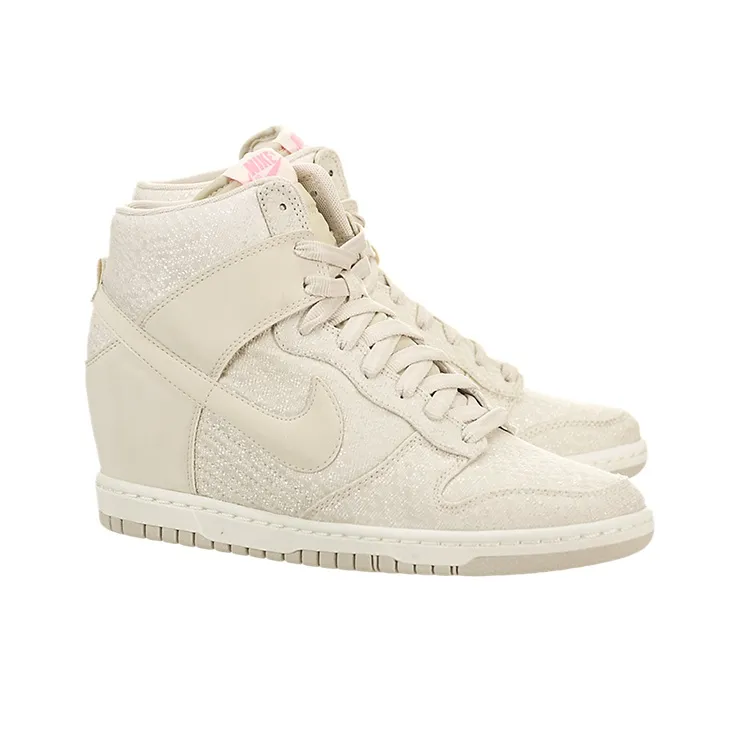 Nike Dunk High-Top Skateboard Shoes Women's Ecru-1