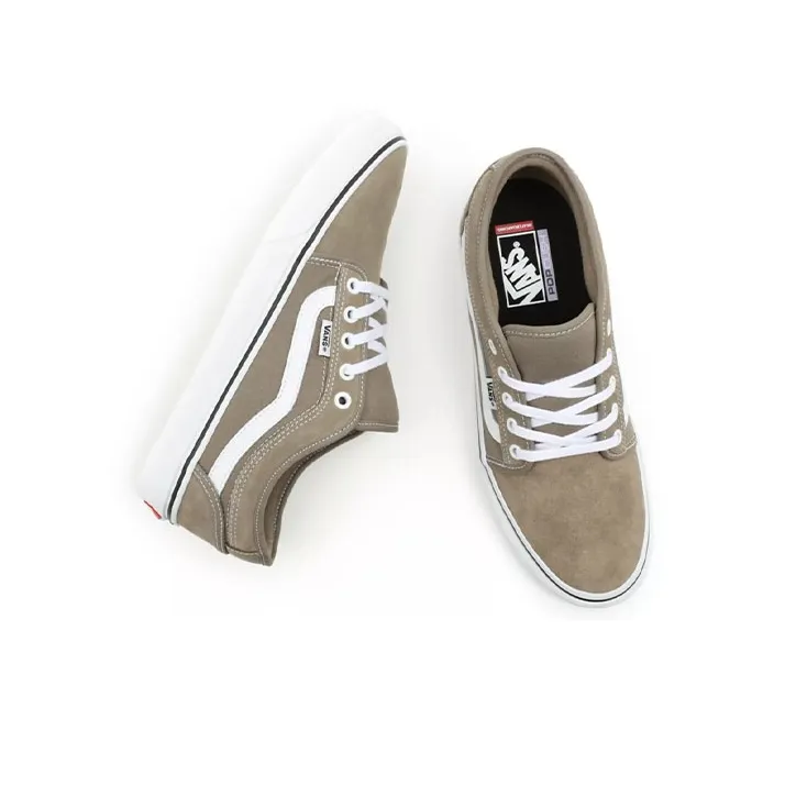 Vans Unisex Chukka Low Sidestripe Sneakers Khaki-3