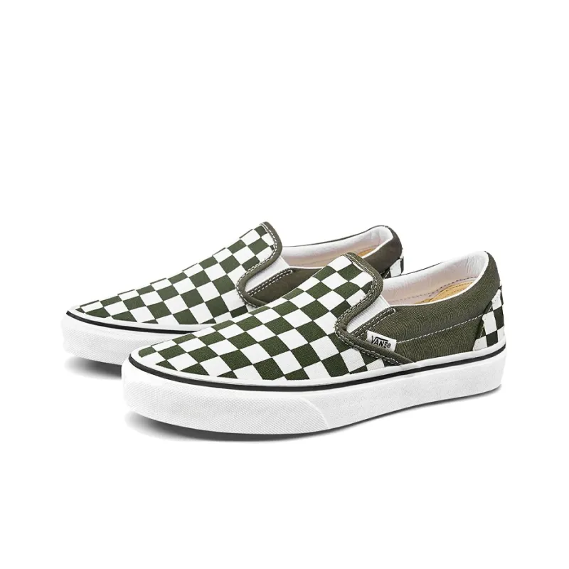 Slip On Classic Vans 'Checkerboard Grape Leaf'-1