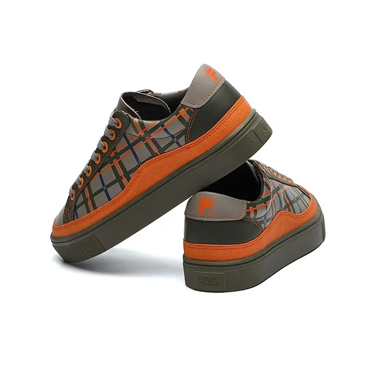 FILA Skate Shoes 'Gray Orange' Women's-2