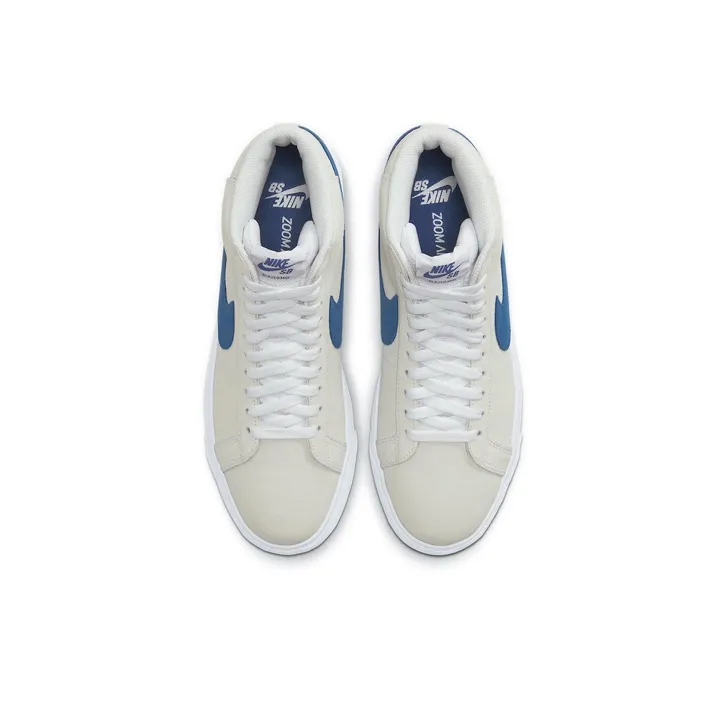 Nike Sb Zoom Blazer Mid White Cerulean-4