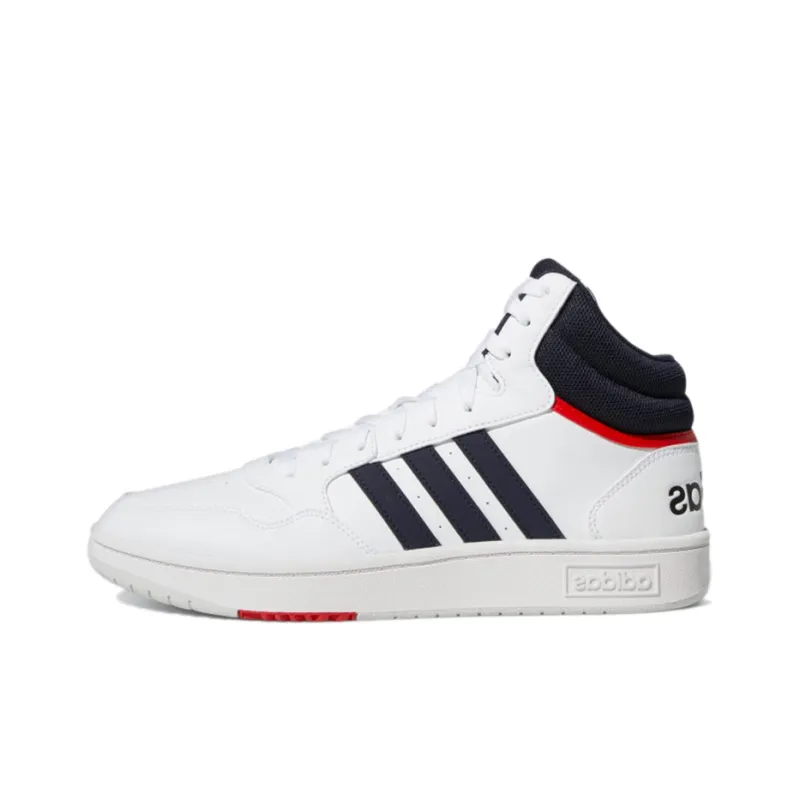 Adidas Hoops 3.0 White Navy Red-0