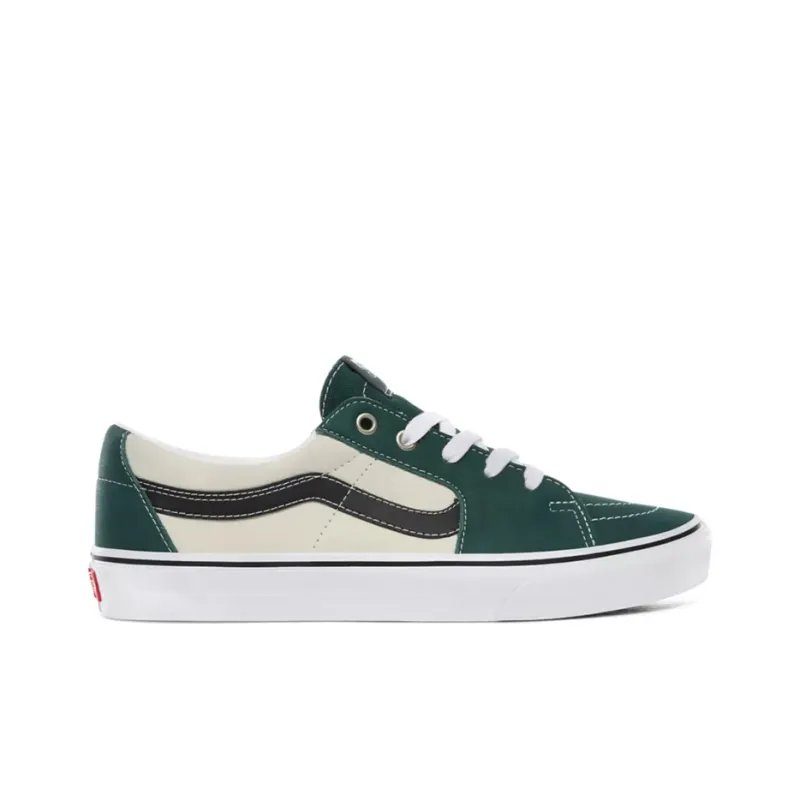 Vans Leather SK8 Low 'Green White Black'-1