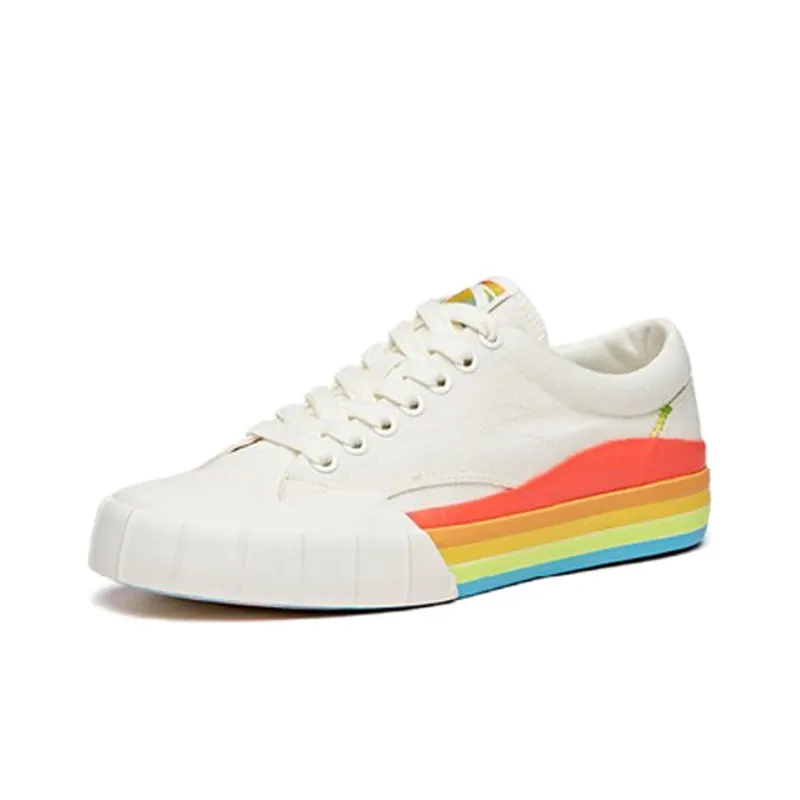 Anta Life Collection Anti Slip Wear Resistant Low Top Skateboard Shoes Women's White-2