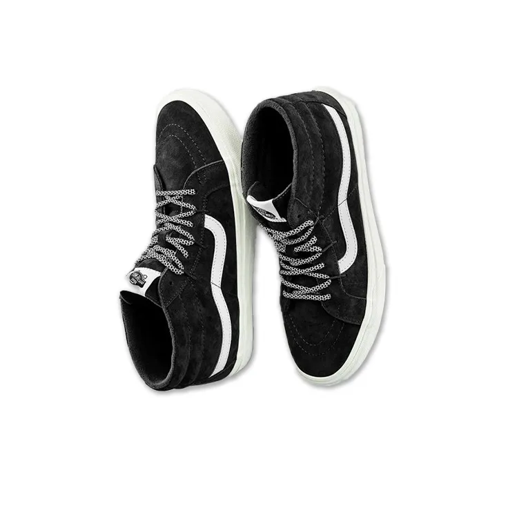 Vans Sk8 mid Reissue Ghillie Mte Shoes Black/White-4