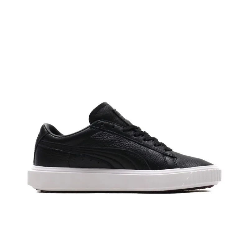 PUMA Unisex Breaker Leather Sneakers Black-1