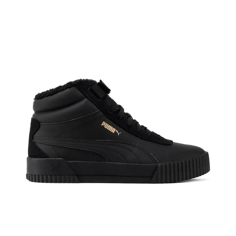 PUMA Carina Mid Wtr Fur 'Black Gold' Women's-1