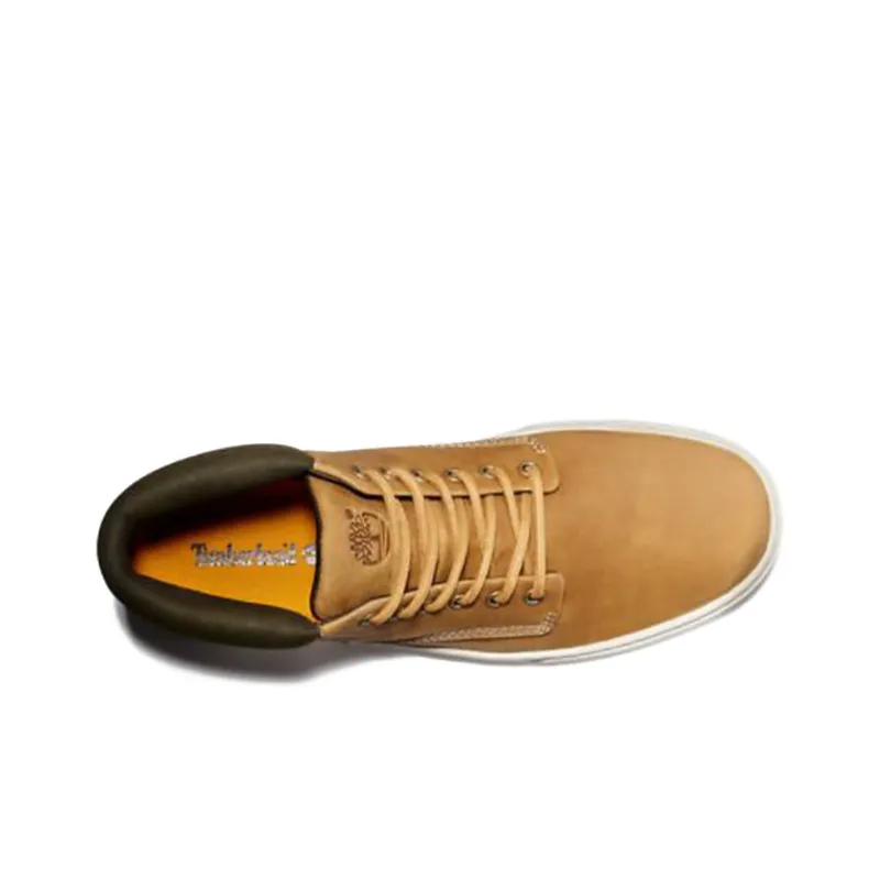 Timberland Skateboard Shoes Men Mid Top Yellow-2