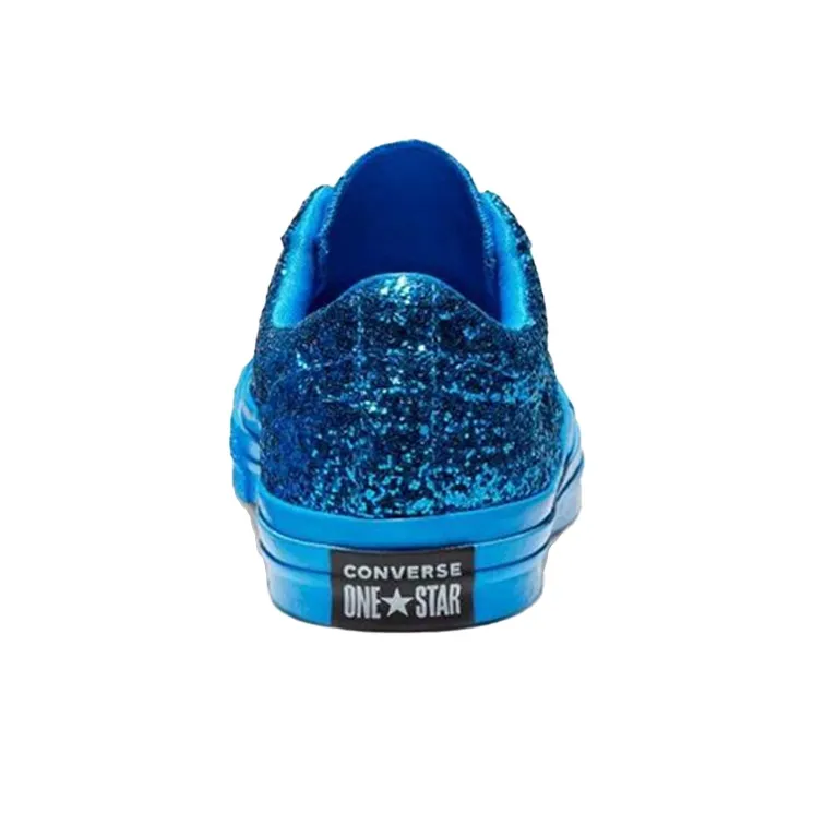 Converse One Star Shoes Blue-3