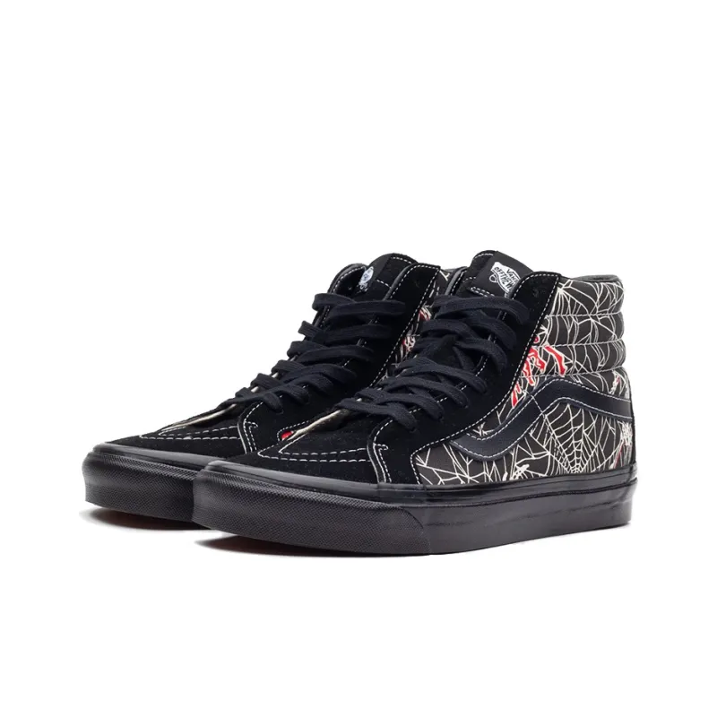 Vans SK8 Hi 38 DX Anaheim Factory OG-Black Spider Web-2