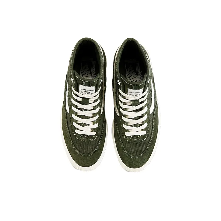 Vans Crockett High Pro Shoes Green Army Green-2