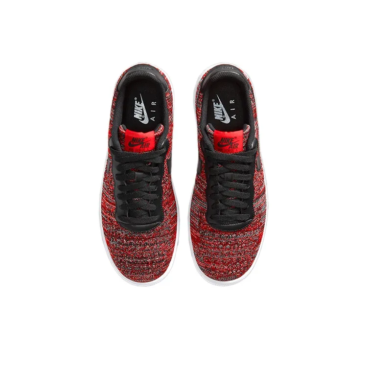 Nike Air Force 1 Flyknit 2.0 University Red Black-3