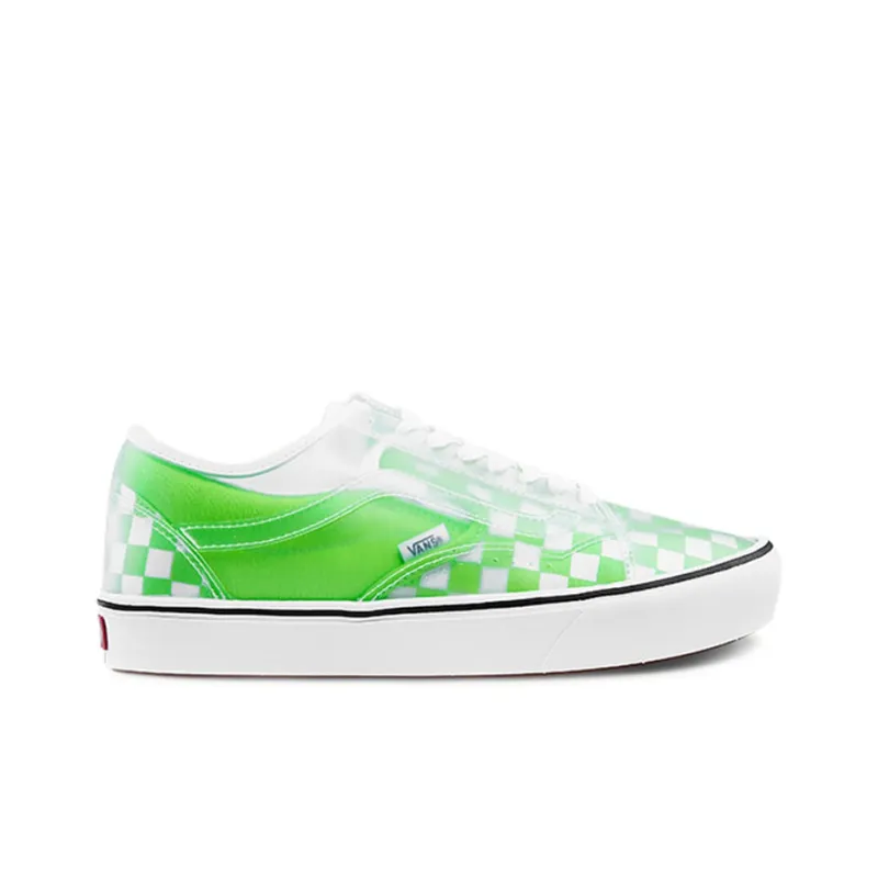 Vans ComfyCush Slip Skool Checkerboard Green Gecko-1