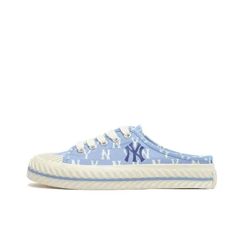 MLB Playball Mule Monogram Wear Resistant Low Top Skateboard Shoes Unisex Blue