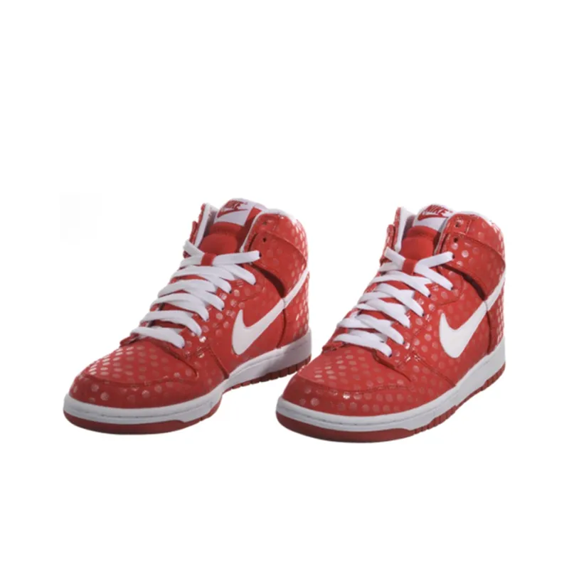 Nike Dunk High 'Polka Dot Sport Red' Women's-1