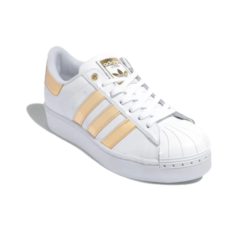 Adidas Originals Superstar Bold 'White Gold Metallic' Women's-1