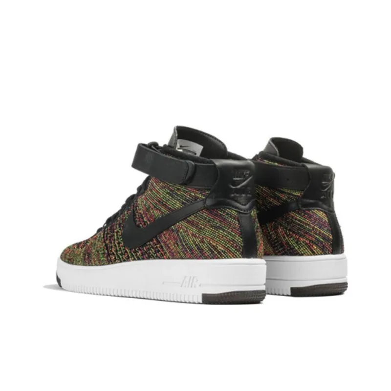 Nike Air Force 1 Mid Flyknit Multi Color Black-3