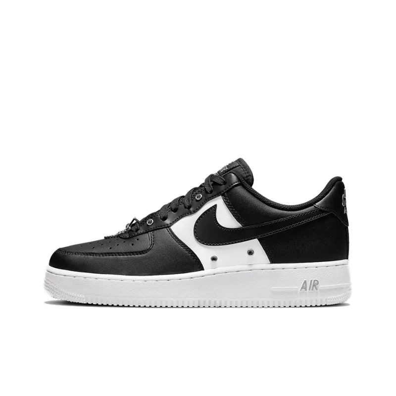Nike Air Force 1 Low '07 Prm Black White Metallic Silver-0