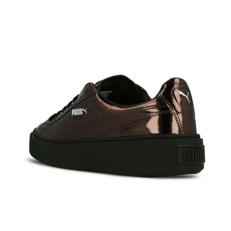 PUMA Basket Platform 'Metallic Bronze' Women's-3