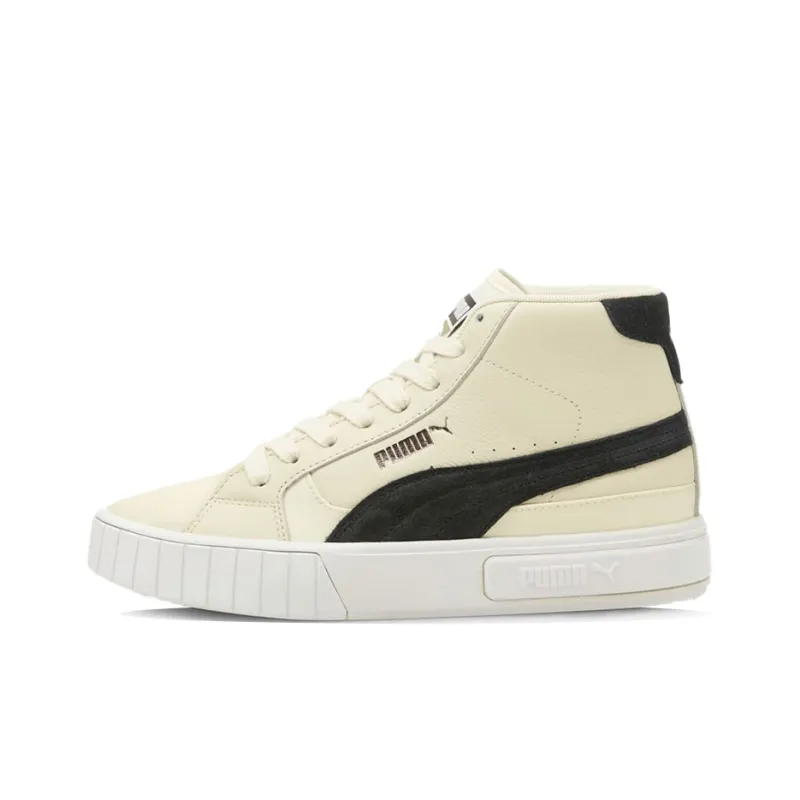 PUMA Cali Star Mid Ws Wear-resistant And Lightweight Mid-Top Skateboard Shoes Women's Cream-0